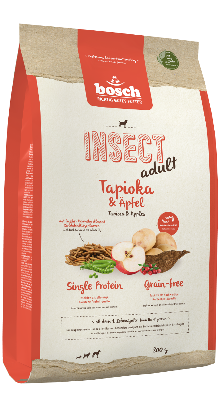bosch Hunde-Trockenfutter HPC Insect Adult Tapioka & Äpfel